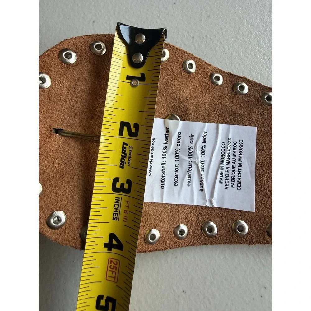 We The Free Sola Stud Belt Cognac Brown Leather Hip Belt S/M NWOT Boho Festival - Picture 11 of 11
